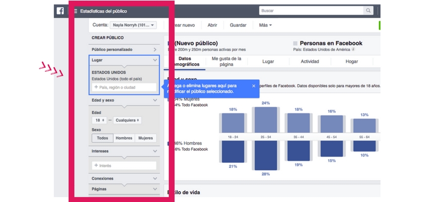 Cómo usar Facebook Insights - Tutorial Paso 5