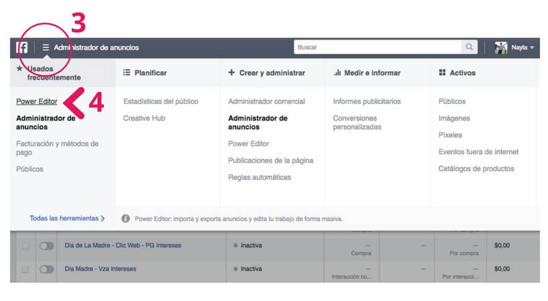 Power Editor para crear mejores anuncios de Facebook