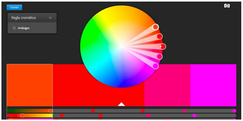 Tips de colores para inspirarte Adobe Wheel
