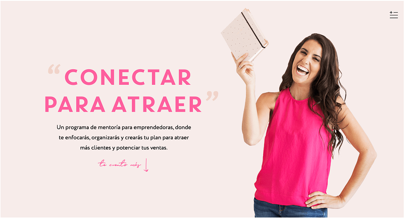 3 consejos para crear tu primer curso online - Ejemplo Conectar para Atraer